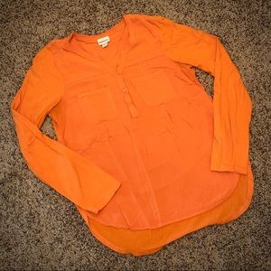 Merona Henley Top - Orange